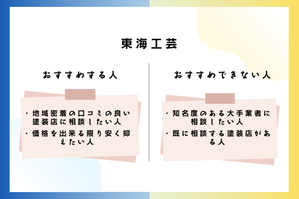 東海工芸をおすすめできる人・おすすめできない人